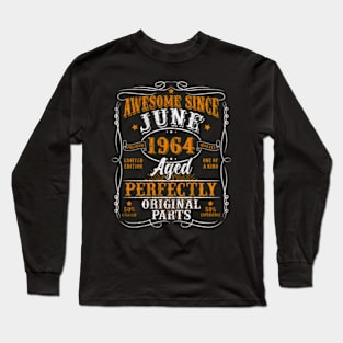 Legends Born In June 1964 60 60Th Long Sleeve T-Shirt